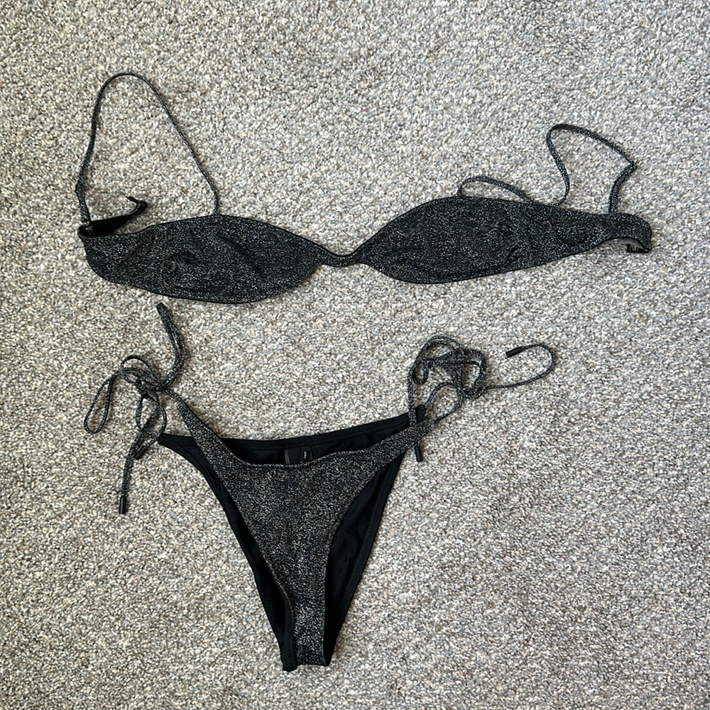 Triangl sparkle bikini set